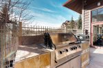 Shared Red Hawk Lodge grill - perfect for a summer barbecue at the pool
